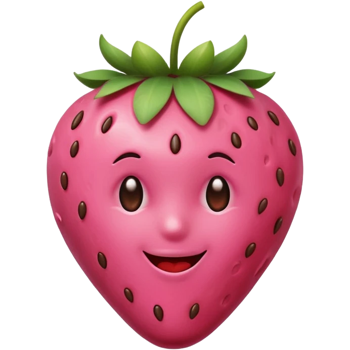 🍓i want this emoji exactly that has been dipped in pink chocolate  emoji