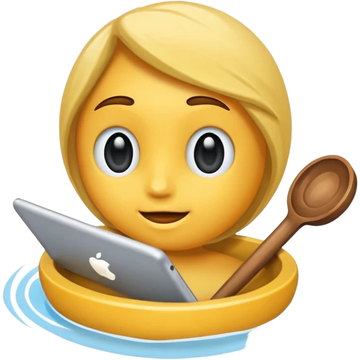 код на экране ноутбука emoji