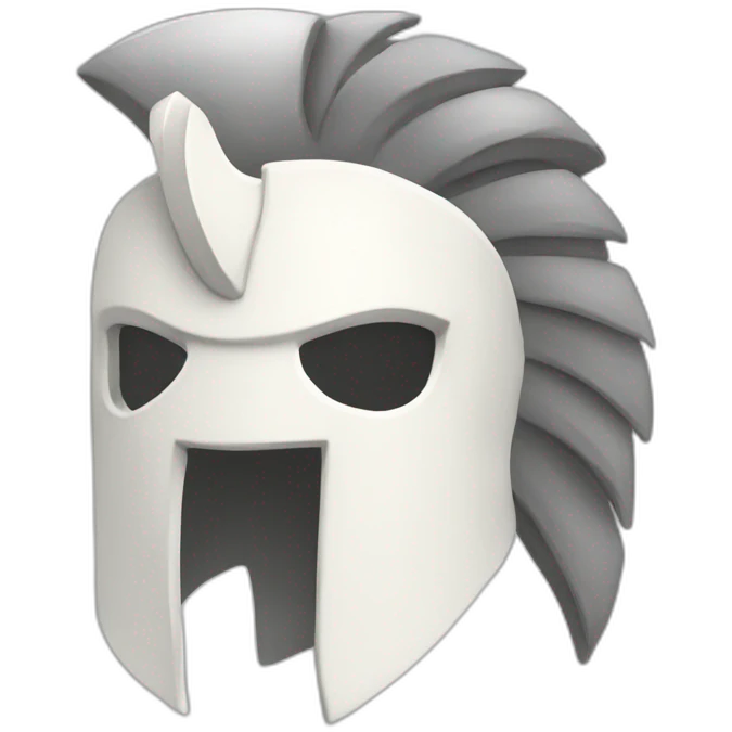 trojan white emoji