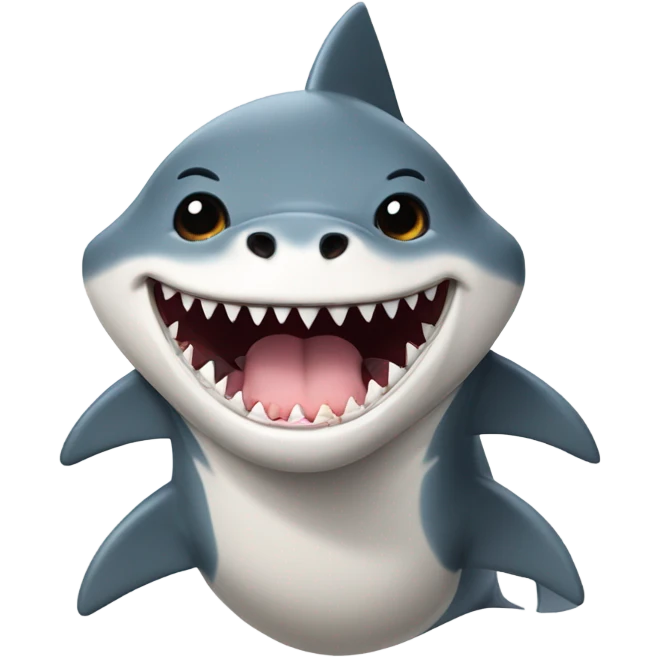 Shark dog emoji