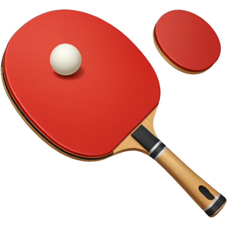 red Ping-Pong racket emoji