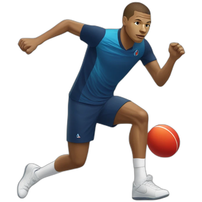 Mbappé joue au ping pong emoji