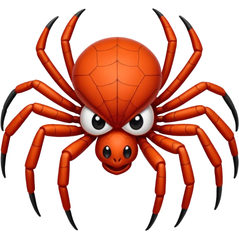 Genera una araña roja emoji