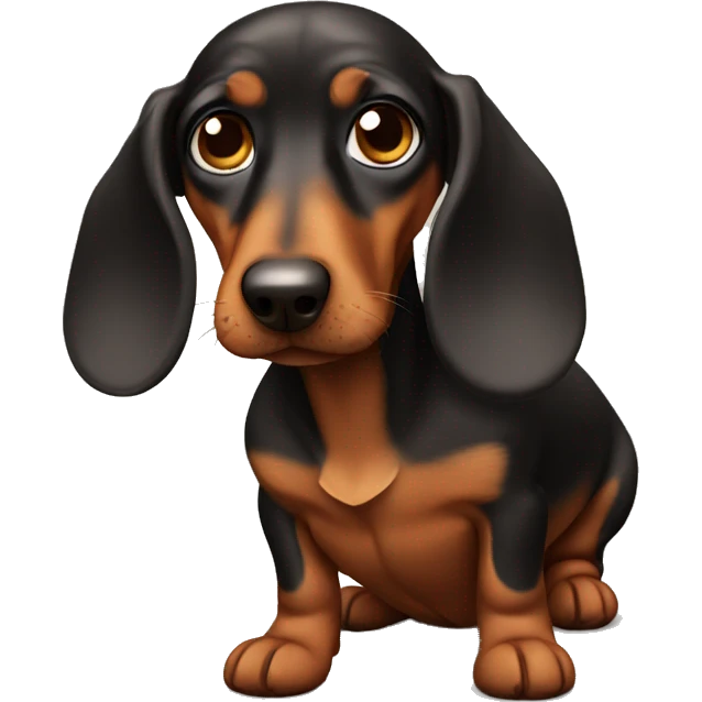 Sad daschund emoji