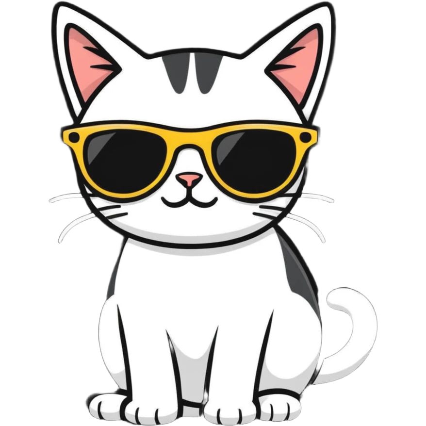cat wearing sunglasses emoji