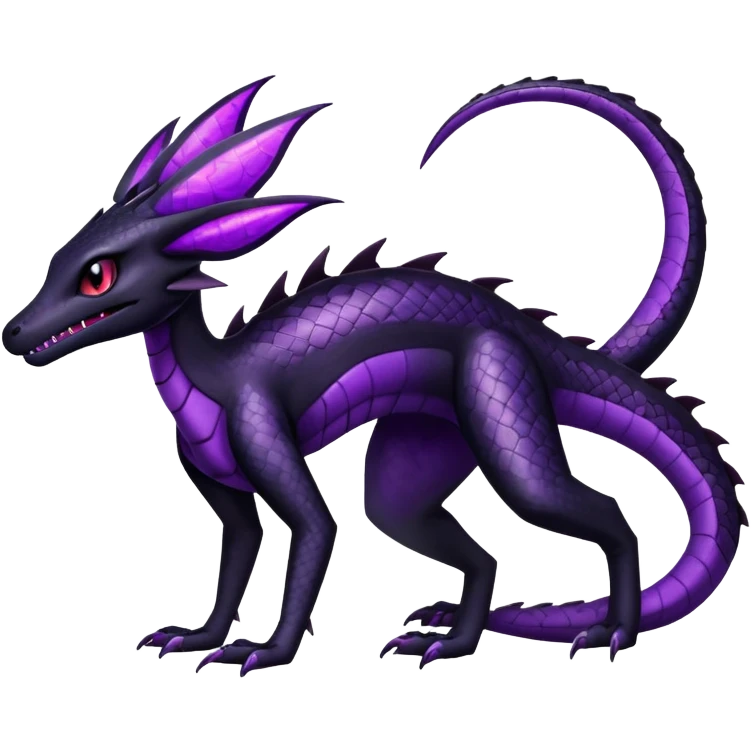 Shiny gothic Salazzle-Salandit-Umbreon-Fakémon-hybrid-creature (full body) 4 legs emoji