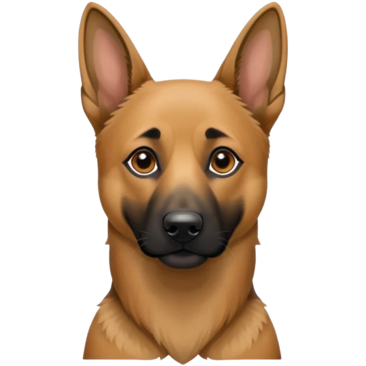 Belgian Malinois Dog that’s mixed with a German shepherd dog emoji