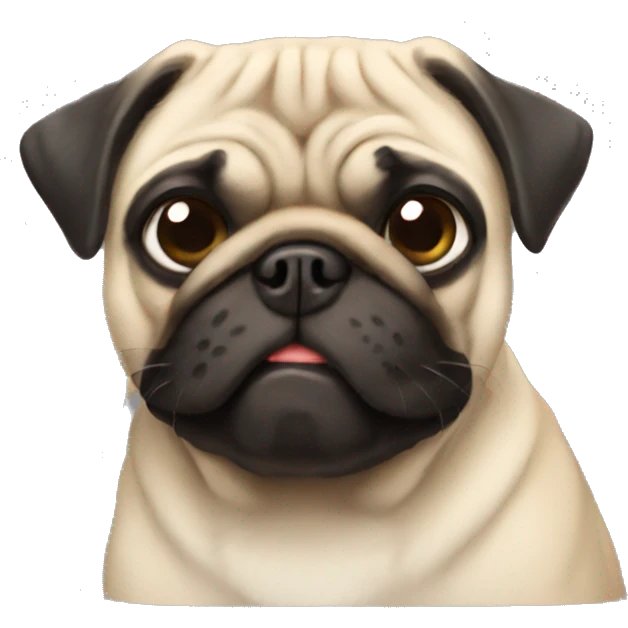 Faça um pug  emoji