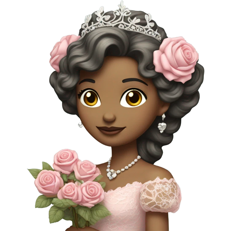 Pink shabby chic princess  emoji