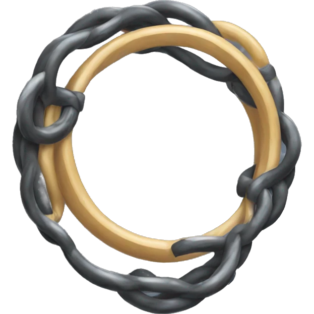 Two disconnected ring emoji
