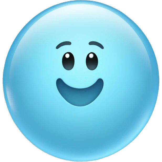 Light blue bubbles emoji