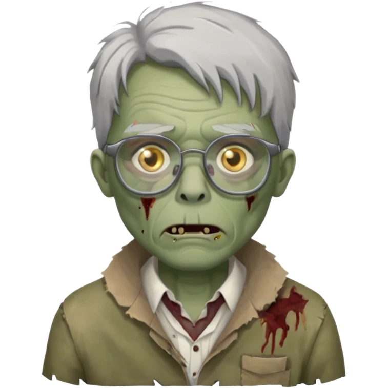 glasses zombie emoji