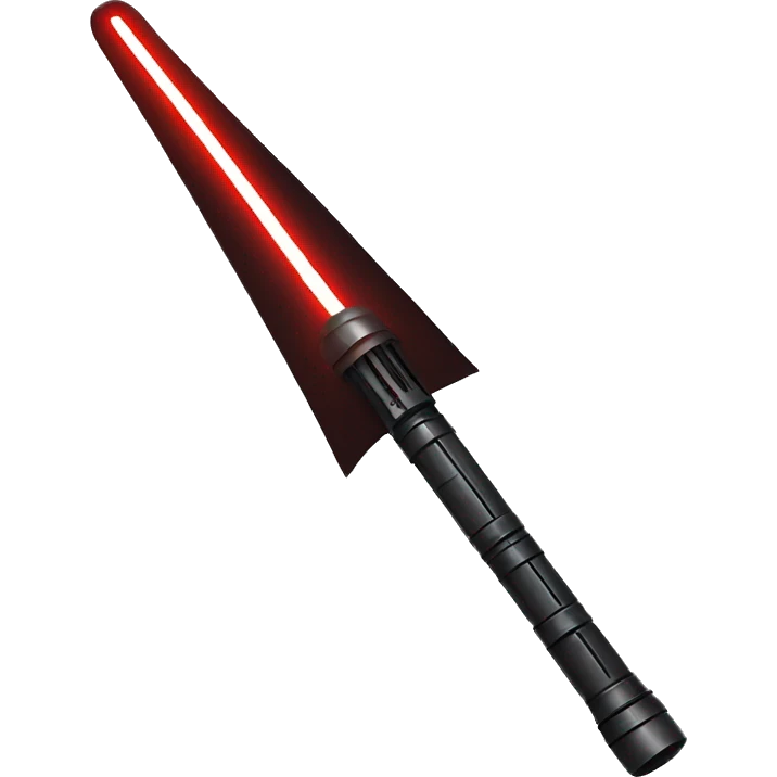 red sith single bladed lightsaber emoji