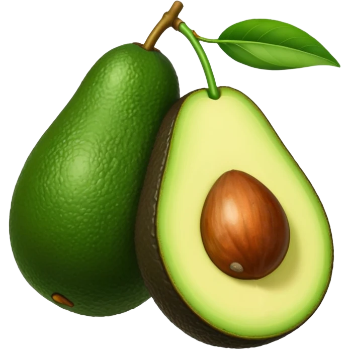 Whole avocado emoji