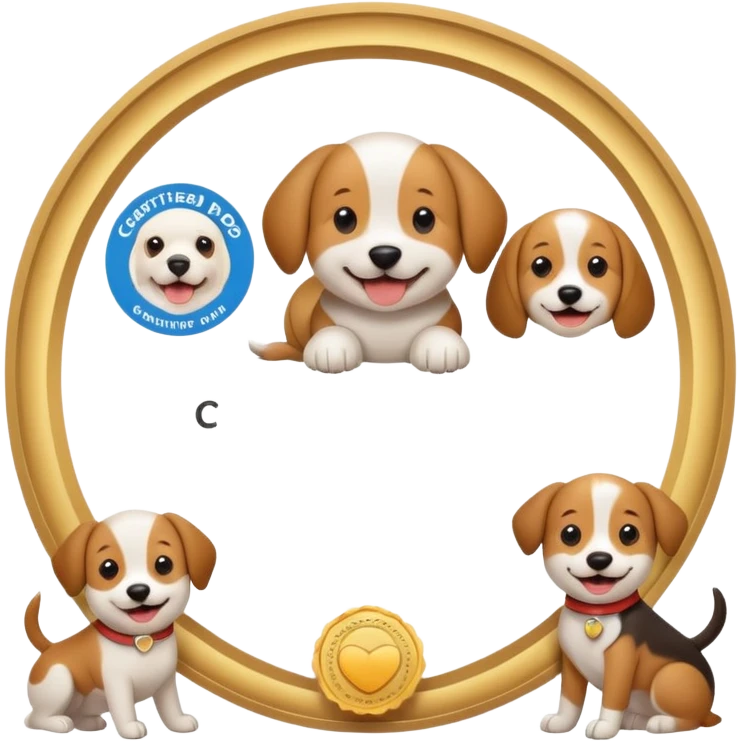 Certified Dog Owner Benefits, family, certificate, dod emoji
