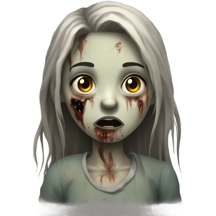 Zombie girl emoji