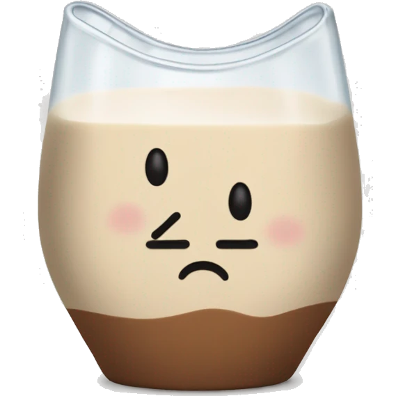 Create an emoji that represents the Oatlys milk cartoon that is brown. The company name is Oatly. The whole carton sould be bown with rectangular form. There should be no faces nd no text. And the milk should be brown  emoji