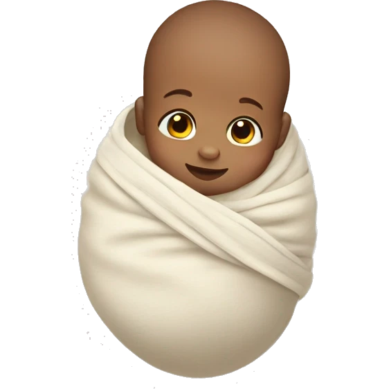 Baby boy in a swaddle emoji emoji