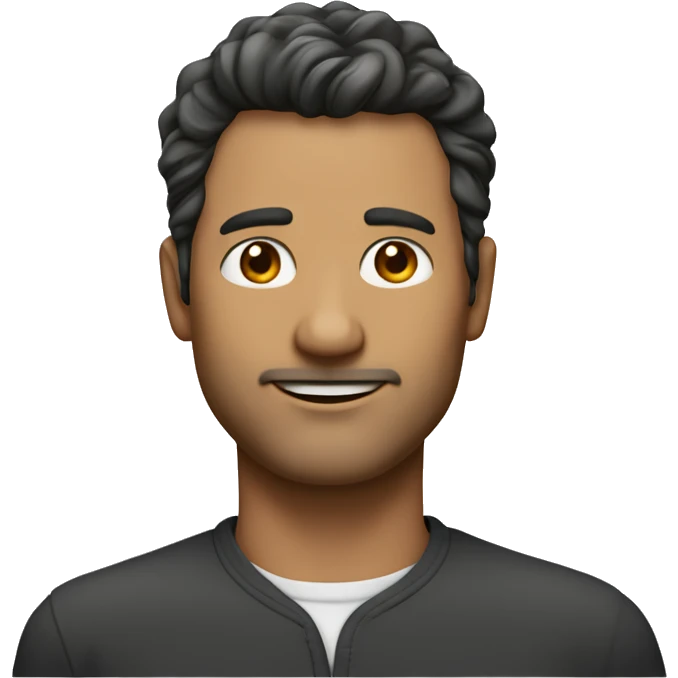homme 40 ans visage fin, cheveux dégarni poivre et sel   emoji