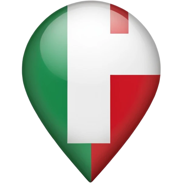 location pin Italy flag emoji