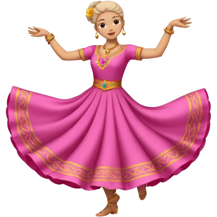 Bailarina rosada pero no de valet sino de bailes culturales emoji