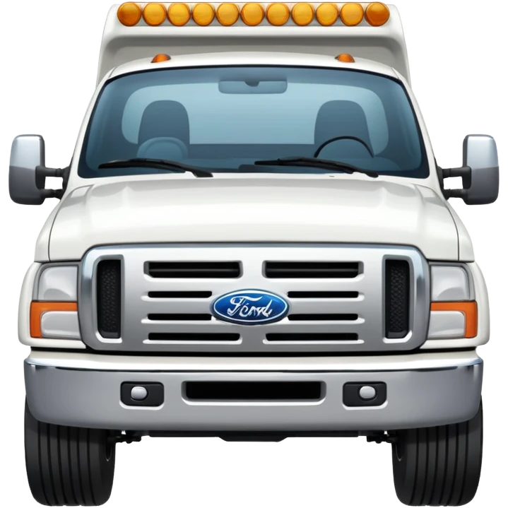 White Ford Truck emoji