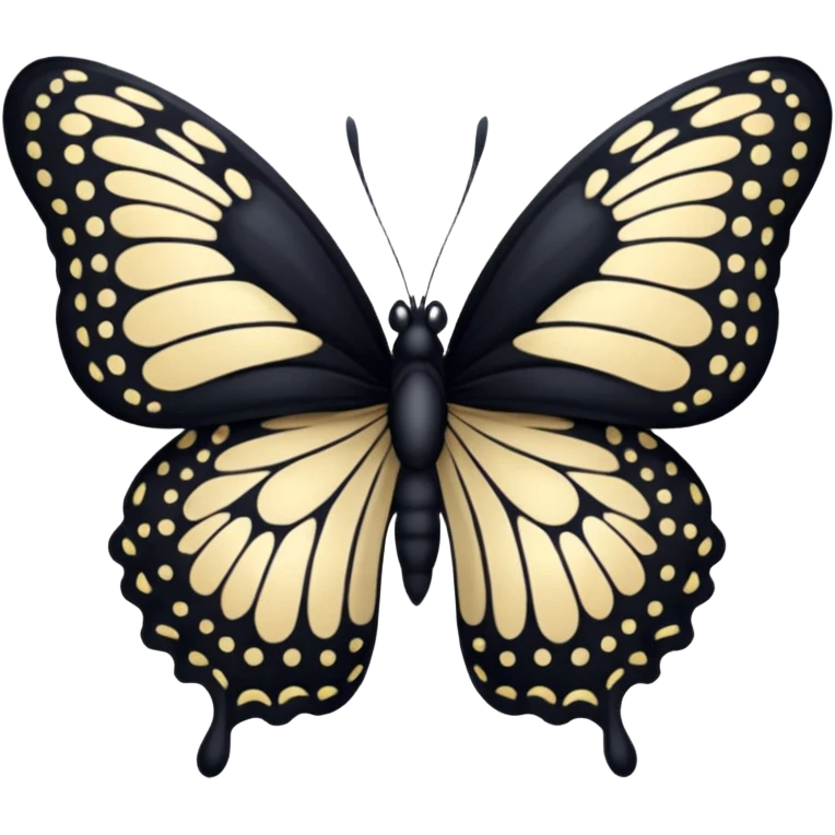 Siyah kelebek emoji