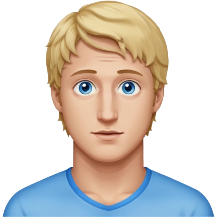 Logan Paul with blue eyes emoji