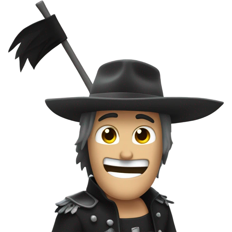 Crea un emoji de ban, el zorro de las nueve colas, con la mano estirada dando los ci emoji