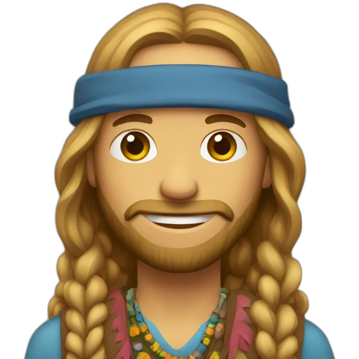 Hippie-guy emoji