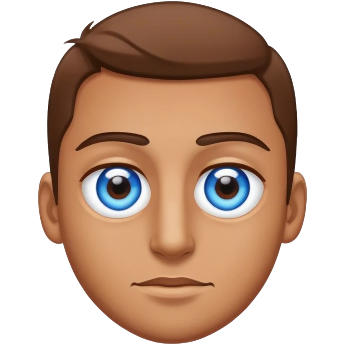 the man with one of his eye is blue and one of his eye is brown emoji