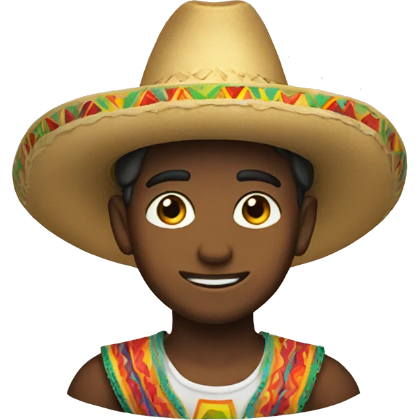 Boy with sombrero emoji