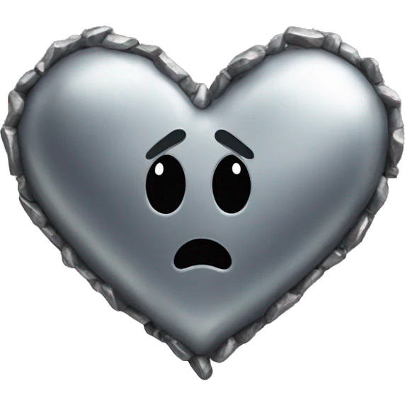 Metal heart  emoji