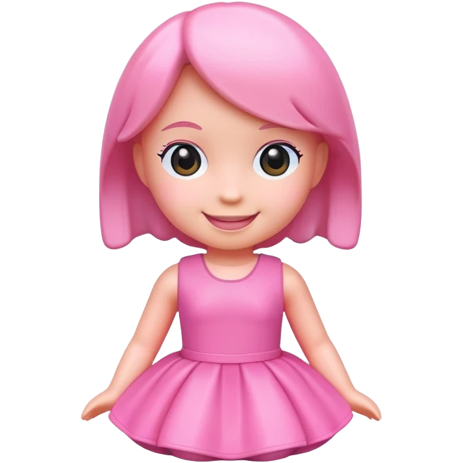 Pink toy doll emoji