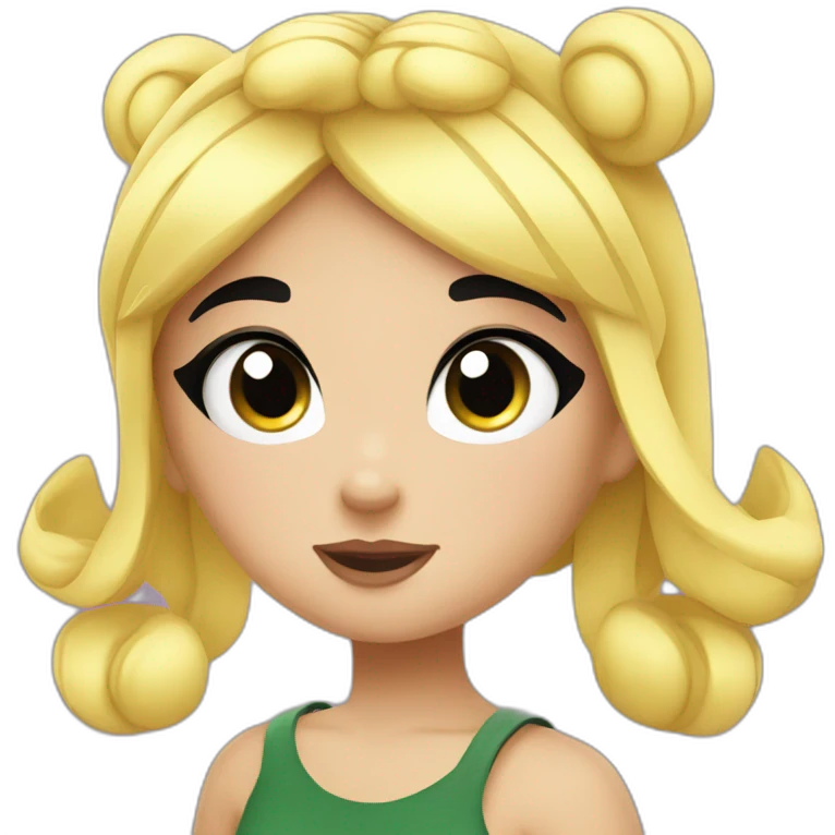 Powerpuff girl buttercup emoji
