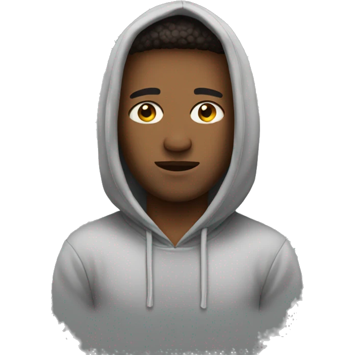 me wearing a hoodie emoji