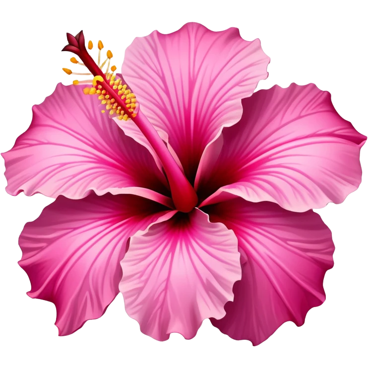 pink carnivorous hibiscus  emoji