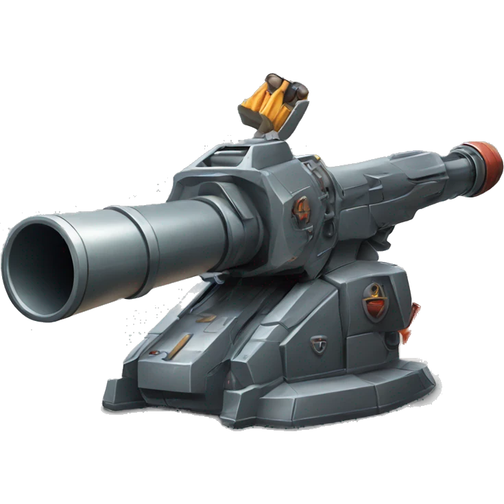 Artillery weapon on a spaceship  emoji