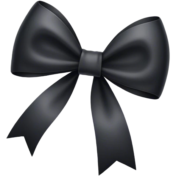 black bow  emoji
