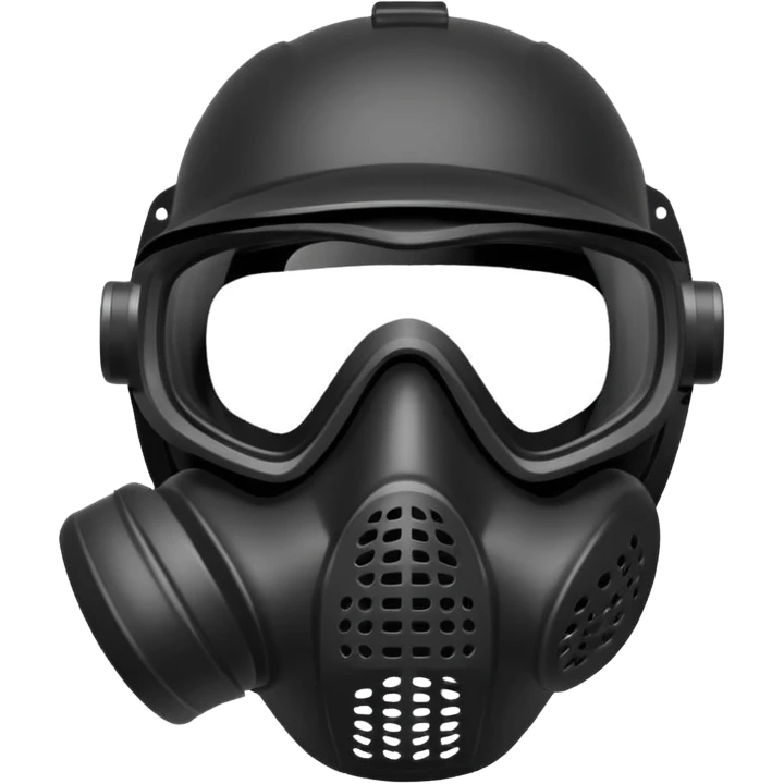 paintball gear mono colour emoji