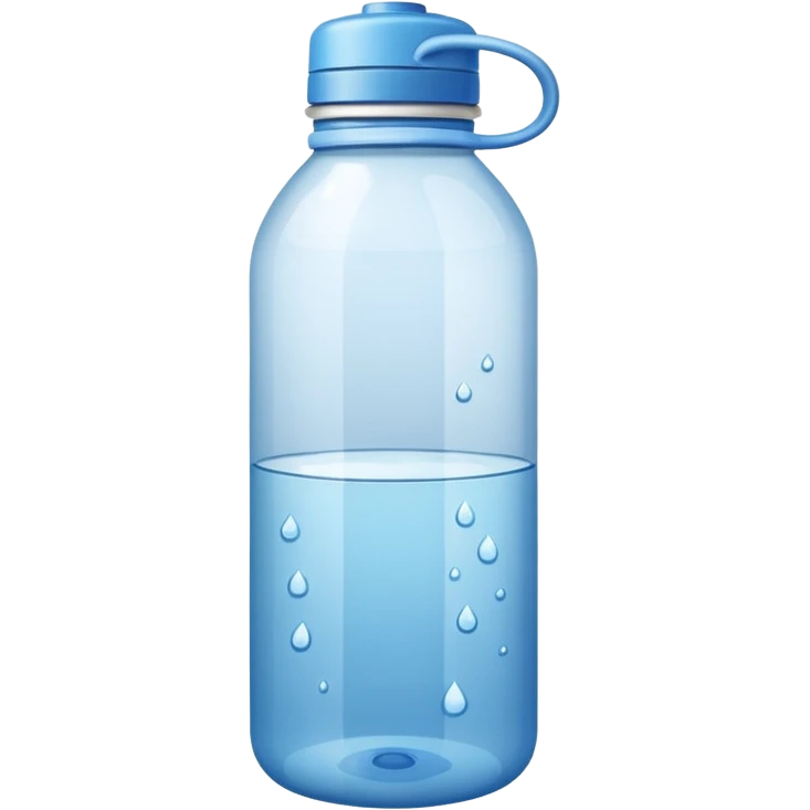 A water bottle emoji