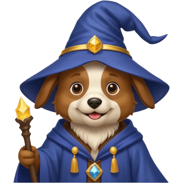 Dog wizard emoji