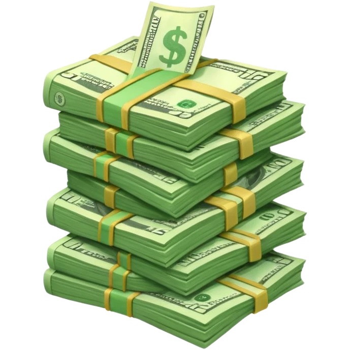 Falling value of the dollar emoji