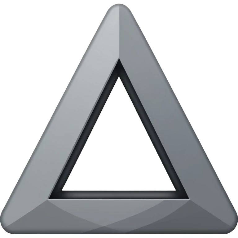 simple gray triangle icon emoji