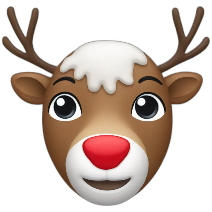 Christmas reindeer emoji