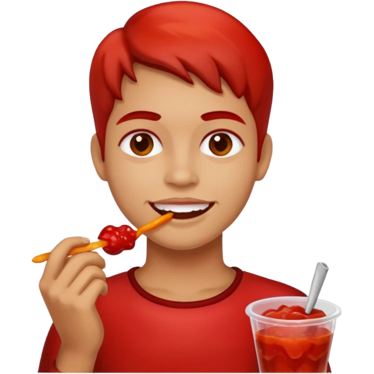 Teorodo con un chamoy emoji