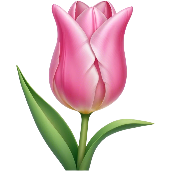 Light pink tulip emoji