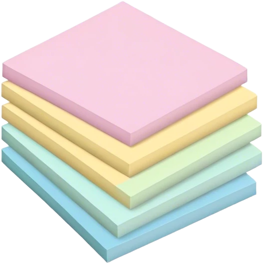 pastel sticky notes emoji