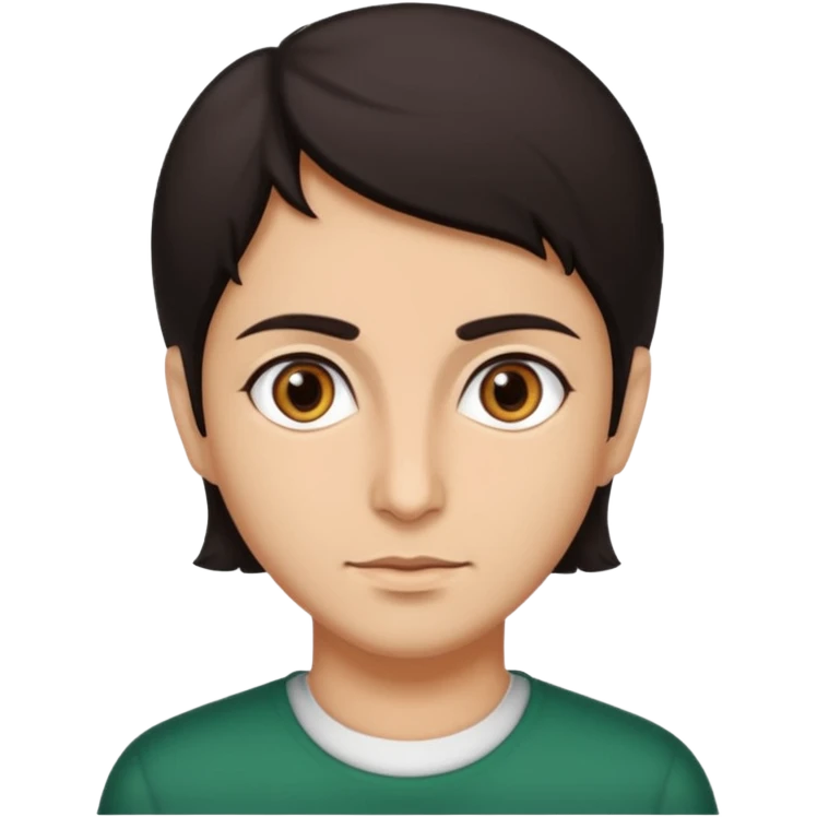 portrait of iranian civilian with neutral expression emoji