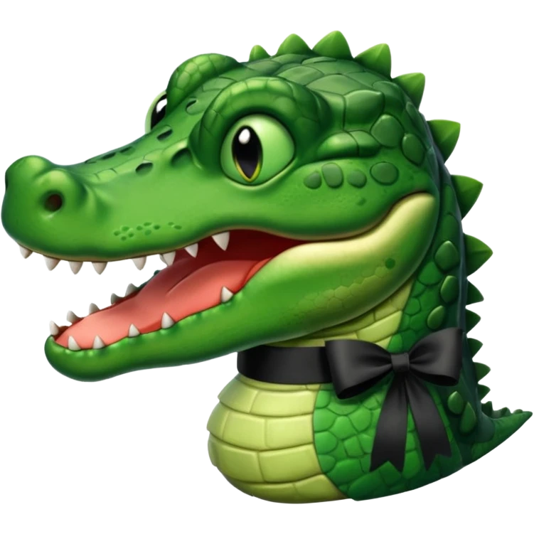 foto do jacaré de luto emoji